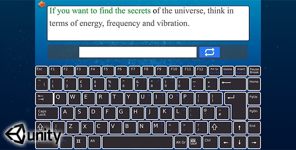 Typing Test (Unity Source Code) - test how fast can you type (WPM) - CodeCanyon Item for Sale