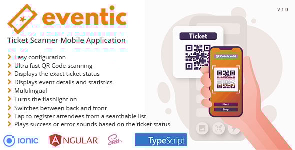 Eventic - Ticket Scanner Mobile Application - CodeCanyon Item for Sale