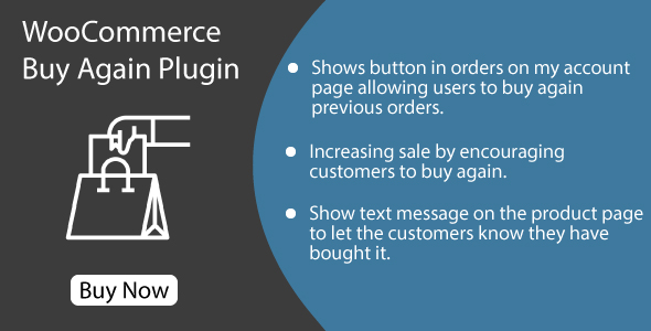WooCommerce Buy Again | Repeat Orders On WooCommerce - CodeCanyon Item for Sale