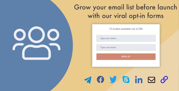 Viral Subscription - WordPress plugin for creating a viral opt-in form - CodeCanyon Item for Sale