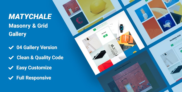 Matychale-Masonry & Grid Gallery - CodeCanyon Item for Sale