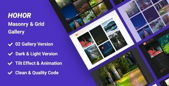 Hohor - Portfolio & Gallery - CodeCanyon Item for Sale