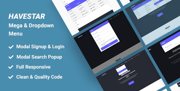 Havestar -Mega Menu - CodeCanyon Item for Sale