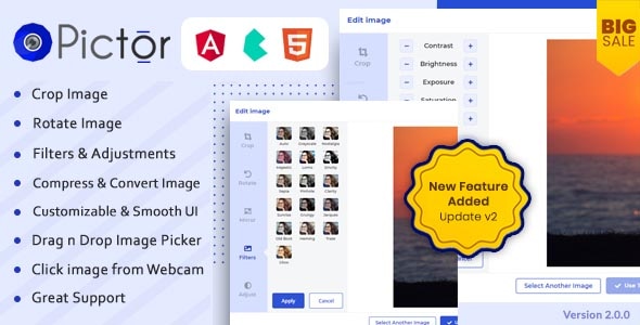 Pictor - an Image Editor built on Angular - CodeCanyon Item for Sale