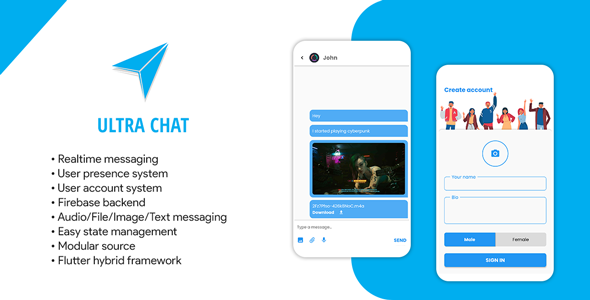 Random Chat App with firebase backend - CodeCanyon Item for Sale