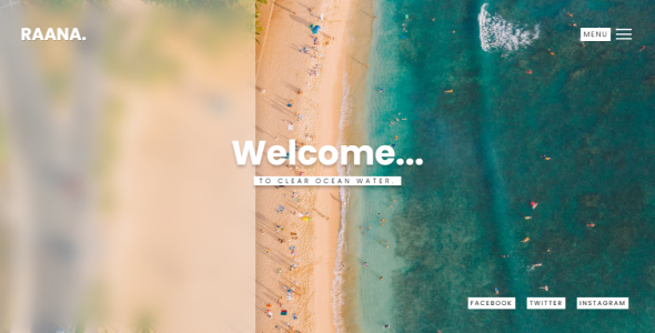Raana - Semi Transparent Toggle Menu - CodeCanyon Item for Sale