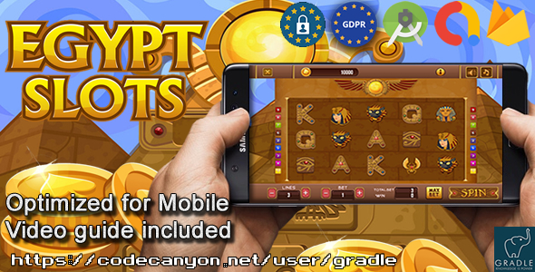 Slots Egypt (Admob + GDPR + Android Studio) - CodeCanyon Item for Sale