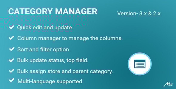 Category Manager - CodeCanyon Item for Sale