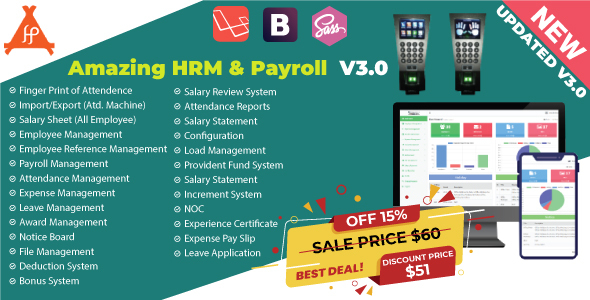 Amazing HRM & Payroll - CodeCanyon Item for Sale