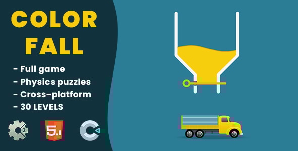 Color Fall - HTML5 Game | Construct 2 & Construct 3 - CodeCanyon Item for Sale