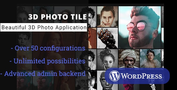 3D Photo Tile - WordPress Media Plugin - CodeCanyon Item for Sale