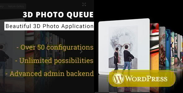 3D Photo Queue - WordPress Media Plugin - CodeCanyon Item for Sale