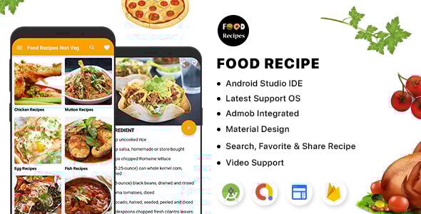 Food Recipe - Android with Admin Panel - CodeCanyon Item for Sale