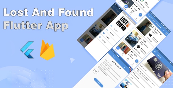 Lost and Found Flutter App - CodeCanyon Item for Sale
