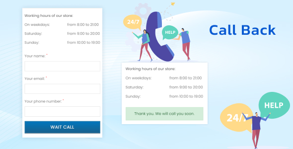 Call Back Request - CodeCanyon Item for Sale