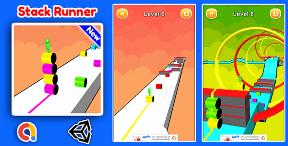 Stack Runner 3D Game Unity Source Code + Admob Ads - CodeCanyon Item for Sale