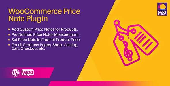 WooCommerce Price Note Plugin - CodeCanyon Item for Sale