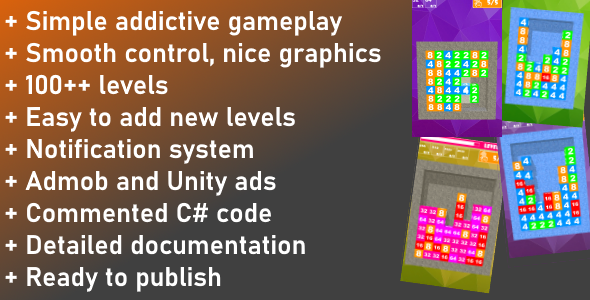 Unity Game Template - Sweet Cubes - CodeCanyon Item for Sale