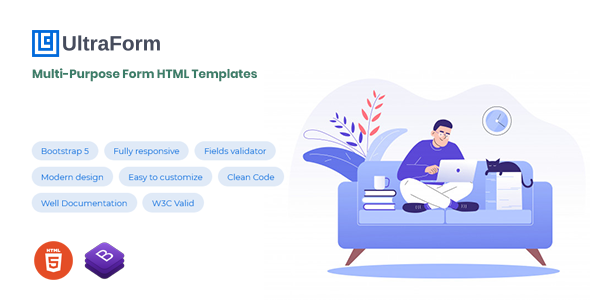 UltraForm - Bootstrap 5 Multi-Purpose Form Templates - CodeCanyon Item for Sale