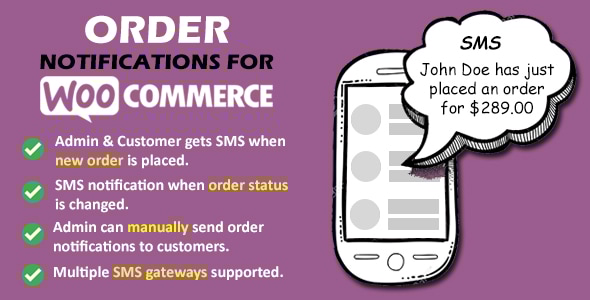 Order Notifications for WooCommerce - CodeCanyon Item for Sale