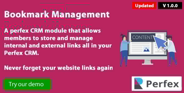Bookmark links module for Perfex CRM - CodeCanyon Item for Sale