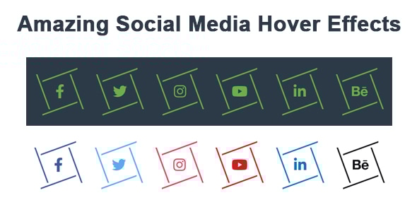 Amazing Social Media Hover Effects - CodeCanyon Item for Sale