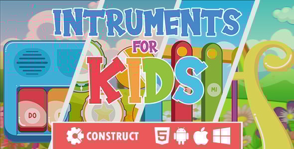 Instruments For Kids - HTML5 Educational Game - CodeCanyon Item for Sale