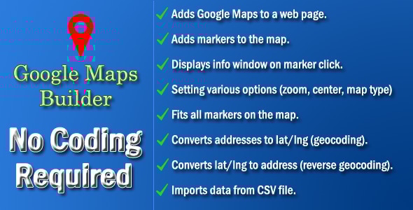 Google Maps Builder - CodeCanyon Item for Sale
