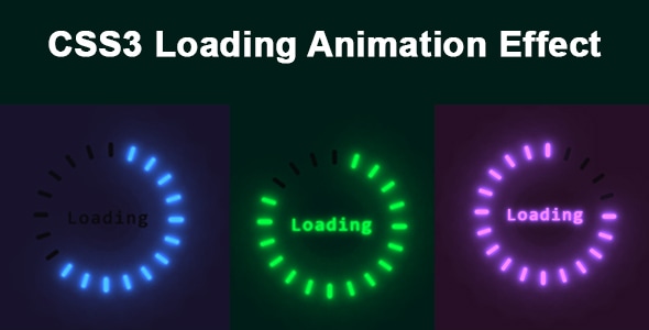 CSS3 Loading Animation Effect - CodeCanyon Item for Sale