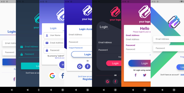 Flutter Login UI - CodeCanyon Item for Sale