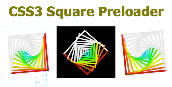 CSS3 Square Preloader - CodeCanyon Item for Sale
