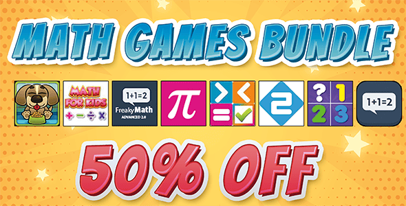 8 MATH GAMES BUNDLE - MEGA EDUCATIONAL HTML5 GAMES BUNDLE (Construct 2) - CodeCanyon Item for Sale