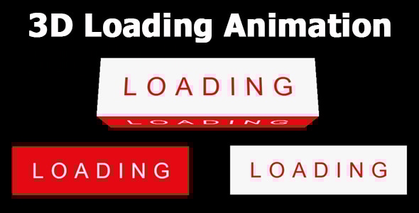 3D Loading Animation - CodeCanyon Item for Sale