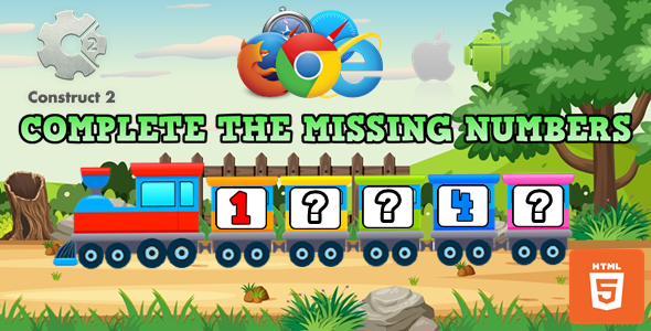 Complete The Missing Numbers - Educational Game (.Capx) - CodeCanyon Item for Sale