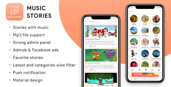 Music Stories Application - CodeCanyon Item for Sale
