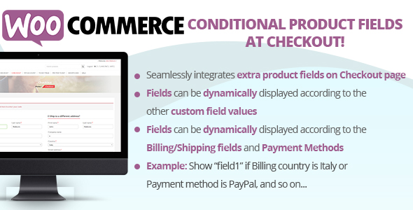 WooCommerce Conditional Product Fields at Checkout - CodeCanyon Item for Sale