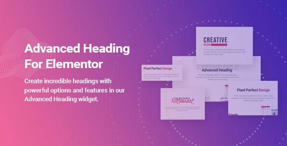 Advanced Heading and Animated Text for Elementor - CodeCanyon Item for Sale