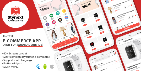 Stynext - Flutter Ecommerce App UI KIT Template (Android and IOS) - CodeCanyon Item for Sale