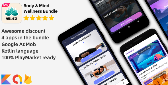 Body And Mind Wellness Android Apps Bundle - CodeCanyon Item for Sale