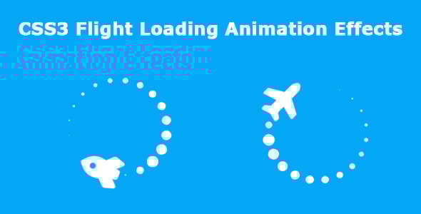 CSS3 Flight Loading Animation Effects - CodeCanyon Item for Sale