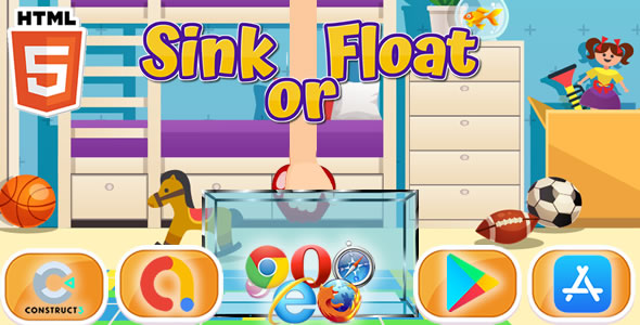 Sink or Float - Mobile and HTML5 Game (C3) - Construct 3 - CodeCanyon Item for Sale