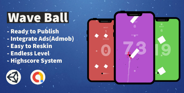 Wave Ball (Unity+Android+IOS+Admob) - CodeCanyon Item for Sale