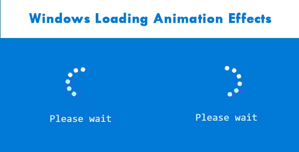 Windows Loading Animation Effects - CodeCanyon Item for Sale