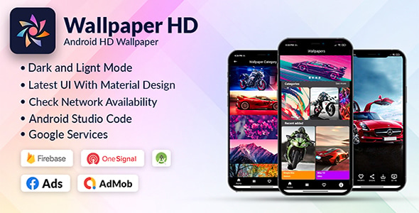 Wallpaper App Android (4k, HD) - CodeCanyon Item for Sale