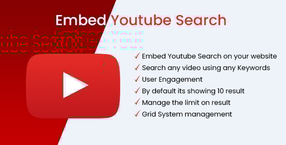 Embed Youtube Search - WordPress Plugin - CodeCanyon Item for Sale