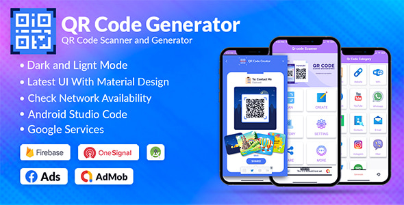 QR Code & Barcode Scanner & Generator Android | Admob, Fb, Startapp - CodeCanyon Item for Sale
