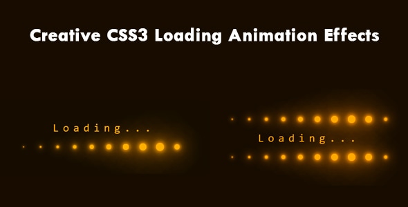 Creative CSS3 Loading Animation Effects - CodeCanyon Item for Sale