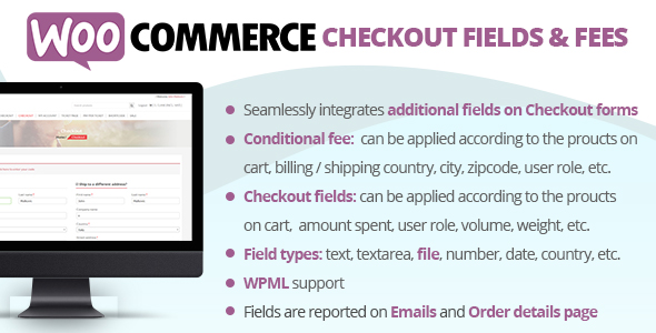 WooCommerce Checkout Fields & Fees - CodeCanyon Item for Sale