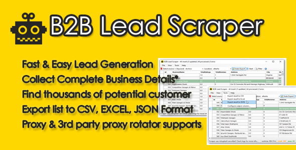 B2B Lead Scraper - CodeCanyon Item for Sale
