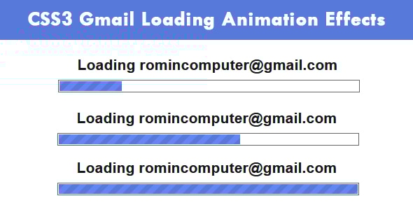 CSS3 Gmail Loading Animation Effects - CodeCanyon Item for Sale